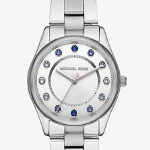 Michael Kors Collete Silver Tone Watch - Picture 1 of 8